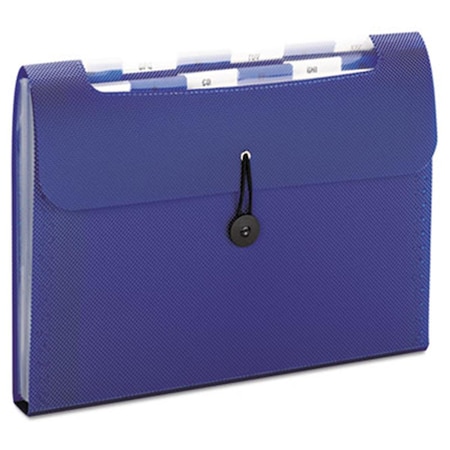 Made-To-Stick Step Index Organizer, 12-Pocket, Letter, Poly, Navy MA39417